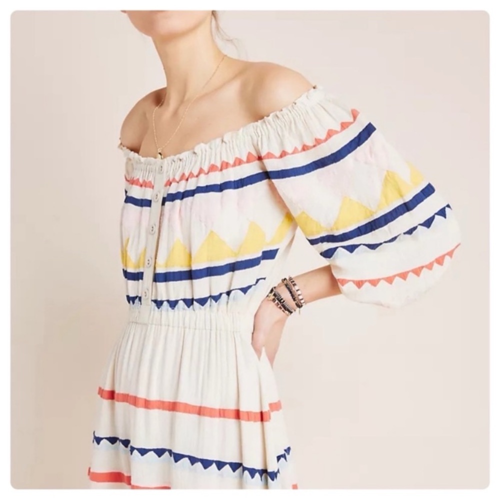CAROLINA K Anthropologie Saria Fiesta Stripe Dress